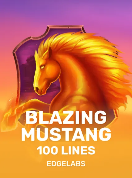 Blazing Mustang 100 Lines game tile